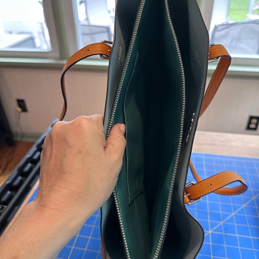 Coach Large Mollie Tote in Papaya - Picture 5 of 7
